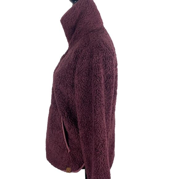 Liv Outdoor Wiley Sherpa Fleece Pullover Magenta Purple Womens Small Pocket - Picture 2 of 14